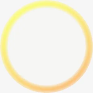 黄色梦幻光圈免抠