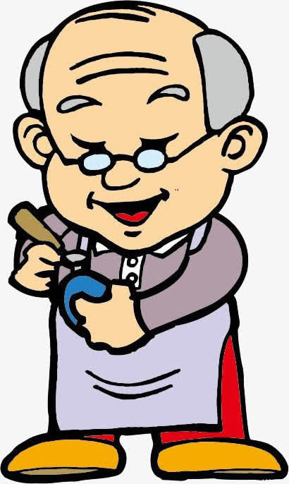 卡通老爷子免抠