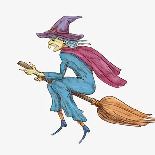 万圣节女巫免抠