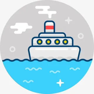 轮船图标免抠