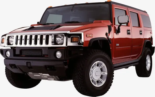 红色Hummer免抠