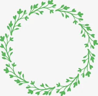 圆形花环免抠