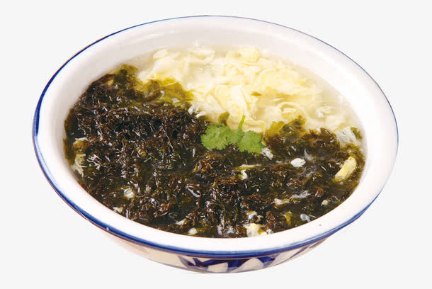 产品实物紫菜蛋花免抠