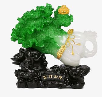 玉白菜摆件免抠
