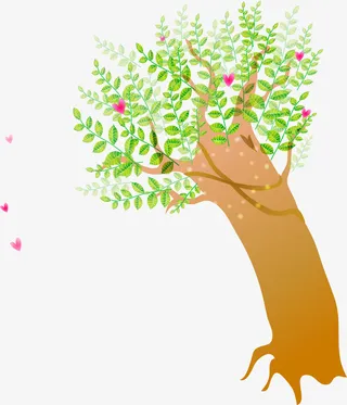 清新小树春天免抠