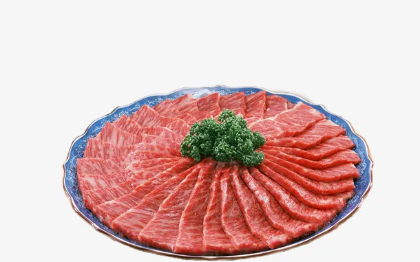 盘装雪花牛肉png免抠图免抠