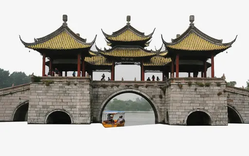 有五个亭子的桥梁免抠 有五个亭子的桥梁免抠