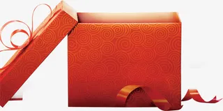 打开的礼物盒免抠