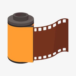 简约扁平化手绘胶卷免抠