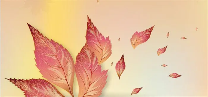 温馨枫叶简约背景高清