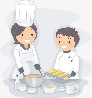 正在做蛋糕的人免抠