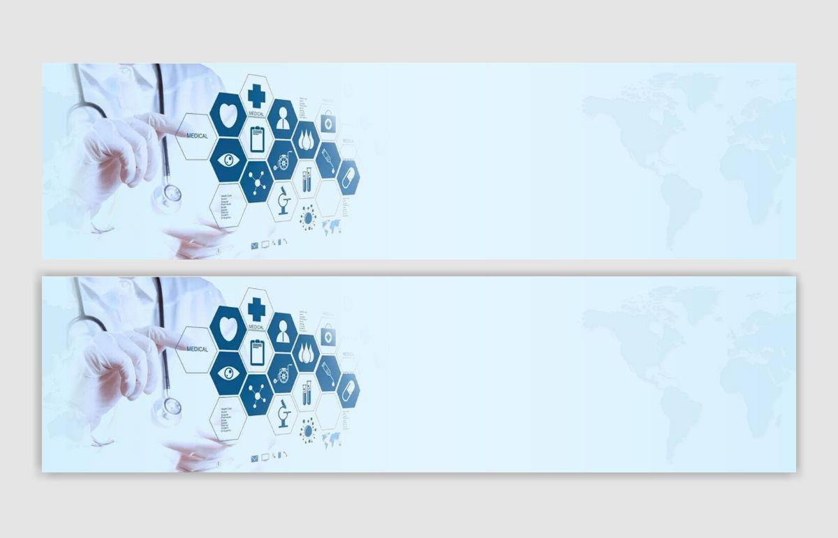 医疗科技蓝色海报banner背景高清