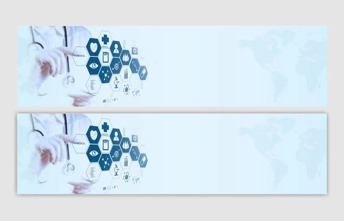 医疗科技蓝色海报banner背景高清