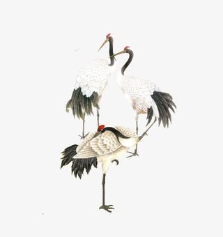 矢量中国风国画免抠