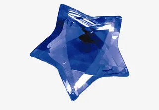 蓝色五角星免抠