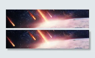 太空爆炸星空梦幻背景高清