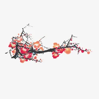 中国风梅花免抠