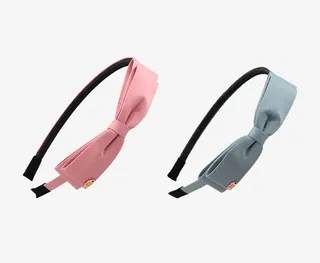 清新颜色蝴蝶结发箍免抠