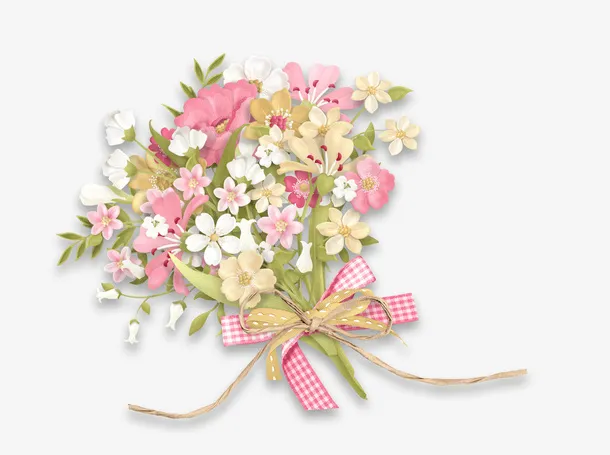 鲜花 花 一束鲜花 捧花免抠