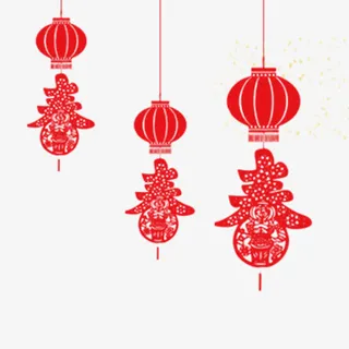 春节吊饰设计灯笼设计免抠