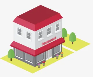 两层楼饭店免抠