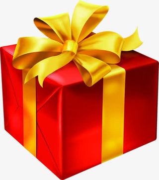 红色盛大礼盒电商活动免抠