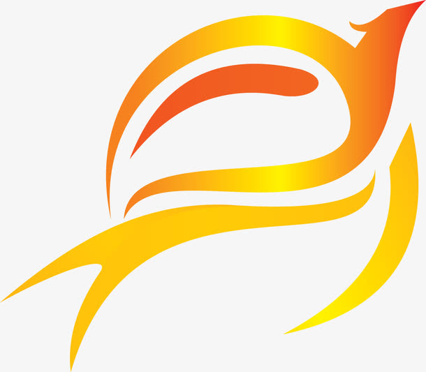 装饰凤凰logo免抠