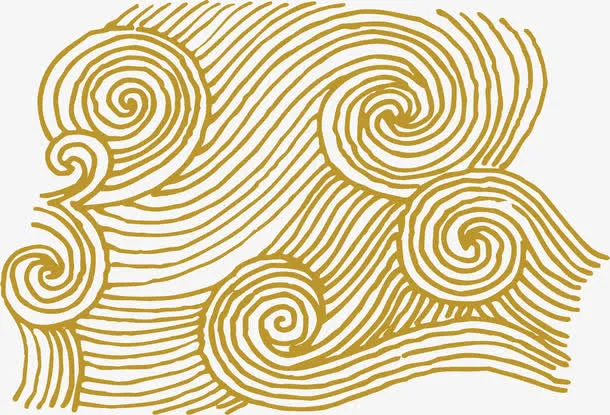 金线 边框 云纹免抠