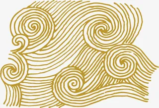 金线 边框 云纹免抠