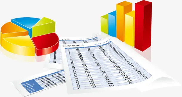 统计数据表单矢量素材,免抠