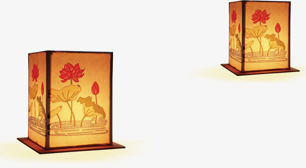 中国风灯笼元素免抠