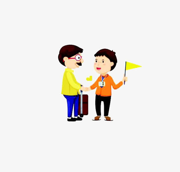 热情助人免抠