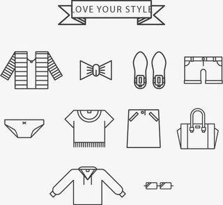 服装图标素材免抠