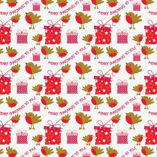 卡通小鸟礼物背景