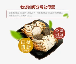 大闸蟹详情页主图免抠