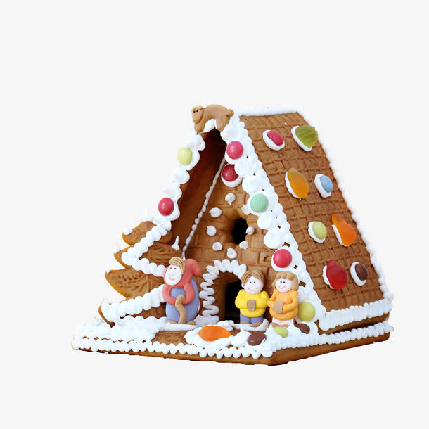 蛋糕样的糖果屋免抠