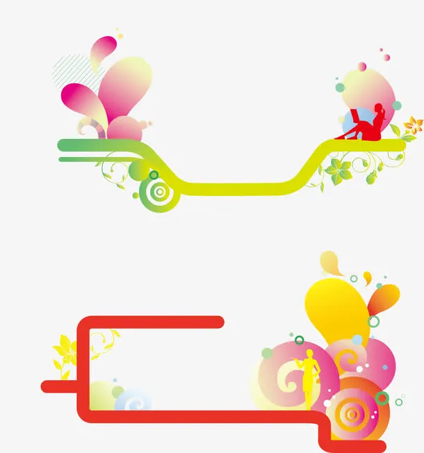 创意标题框免抠