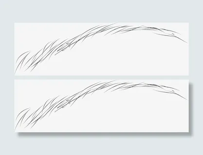 黑色眉毛笔刷素材图免抠