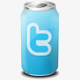 twitter网页标志易拉罐免抠