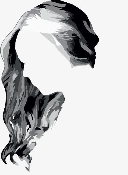 矢量女士发型免抠