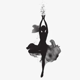 绚丽舞裙舞蹈名片免抠