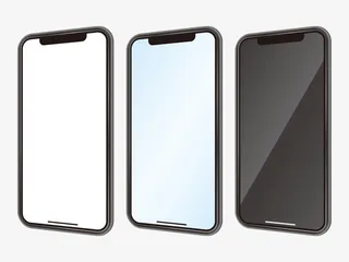 黑色手机壳手绘图免抠