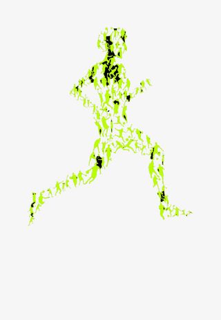 运动的人创意免抠素材免抠