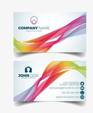 装饰卡通扁平化科技催乳师名片免抠