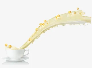 美味豆浆宣传元素免抠