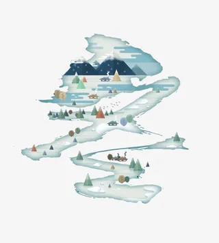 冬至节创意宣传免抠