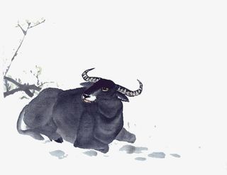 中国画牛免抠