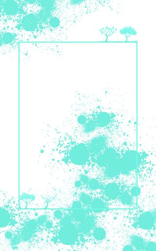 蓝色喷绘简约边框平面广告高清