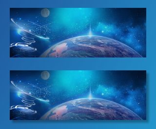 地球外太空星空背景图高清