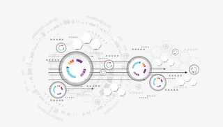 矢量科技展示墙免抠